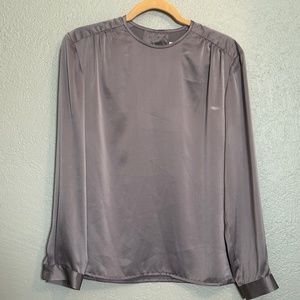 Silver Long Sleeve Dress Shirt Size 6